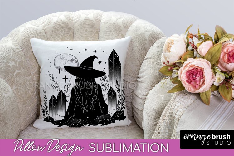 Boho Mystical Pillow Cover Celestial Pillow Sublimation PNG