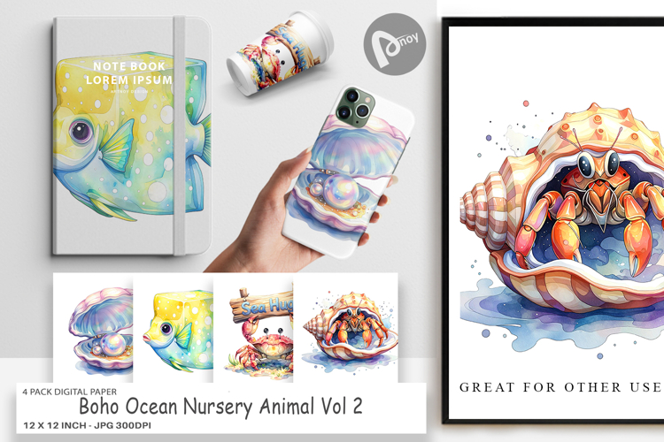 Boho Scrapbook Paper Image 12