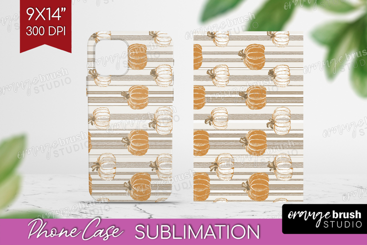 Boho Pumpkin Phone Case PNG - Coquette Case PNG Sublimation