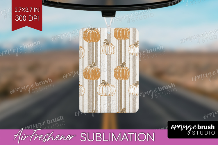 Boho Pumpkin Air Freshener PNG - Coquette PNG Sublimation