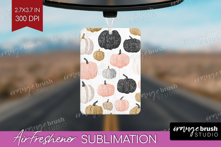 Boho Pumpkin Air Freshener PNG - Coquette PNG Sublimation