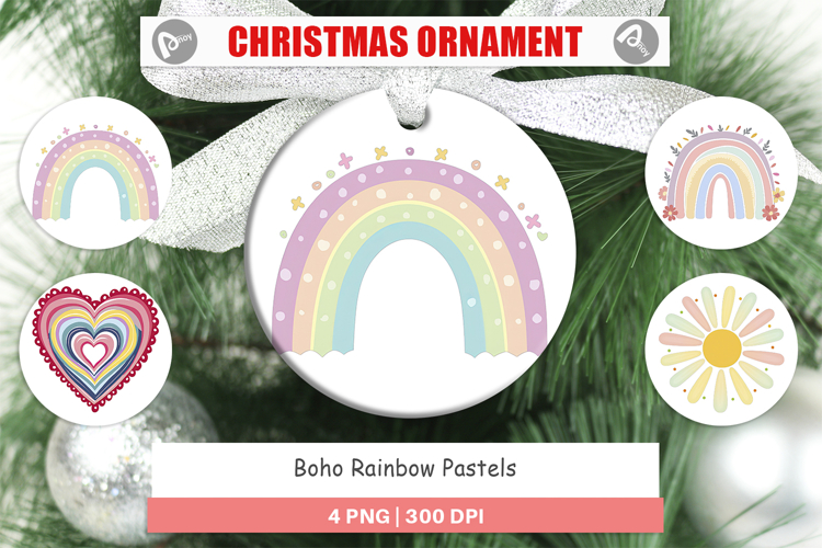 Boho Rainbow Clipart Image 19