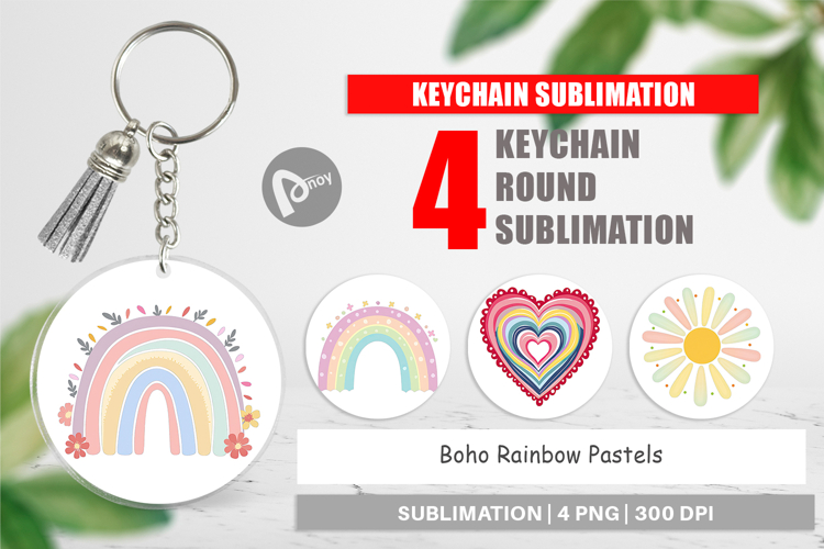 Boho Rainbow Clipart