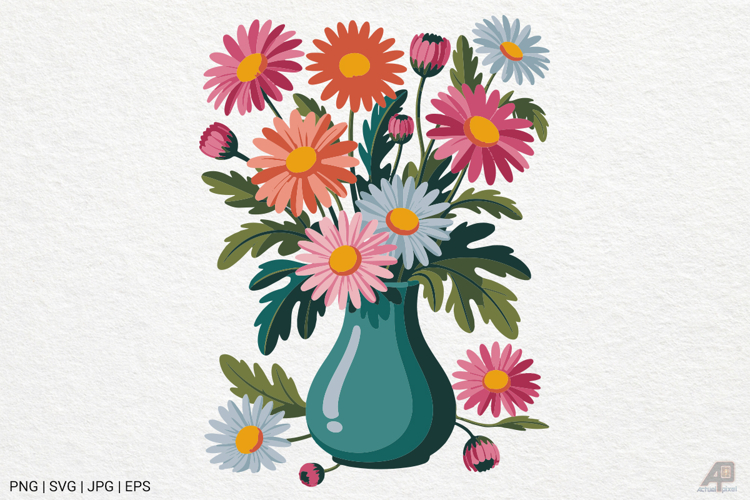 Boho Retro Flower Sublimation SVG PNG