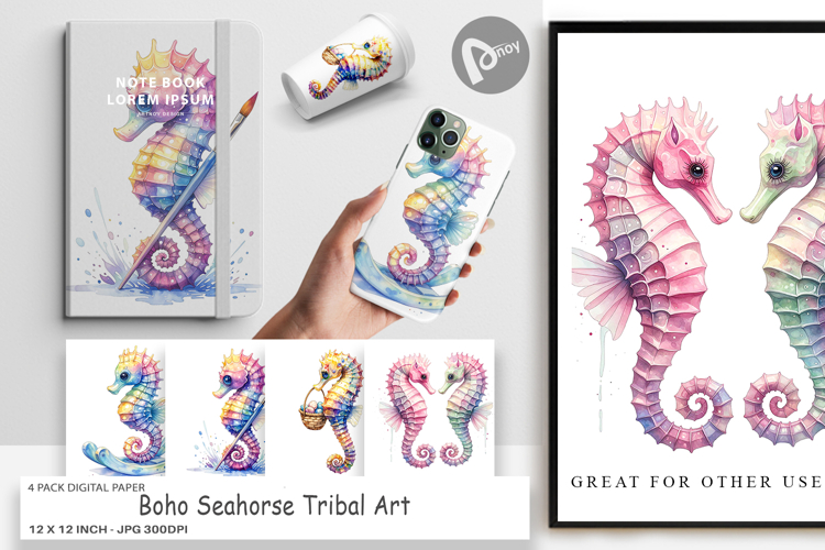 Boho Scrapbook Paper Image 11