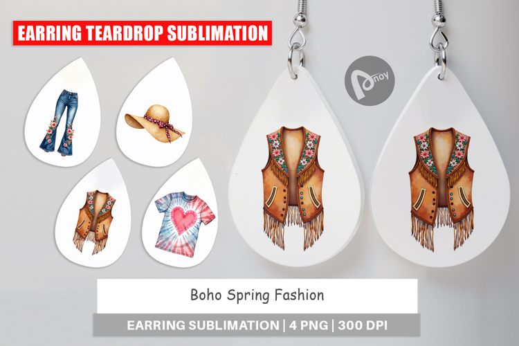 Boho Spring Fashion 70s Earring