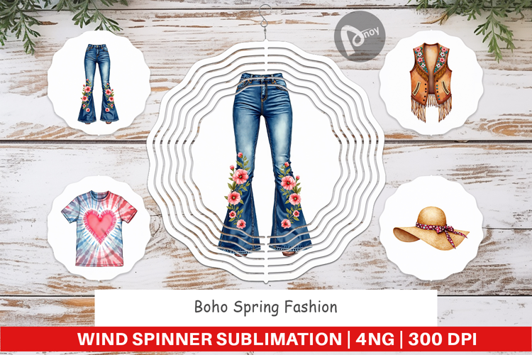 Boho Spring Fashion 70s Wind Spinner
