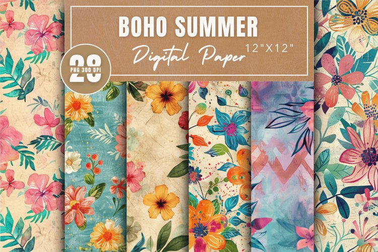 Summer Digital Paper Image 13
