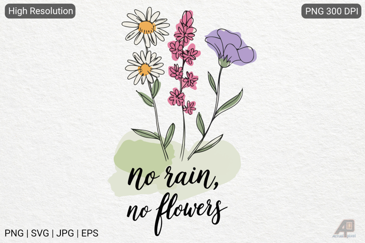 Boho Retro Flowers Inspirational Quotes