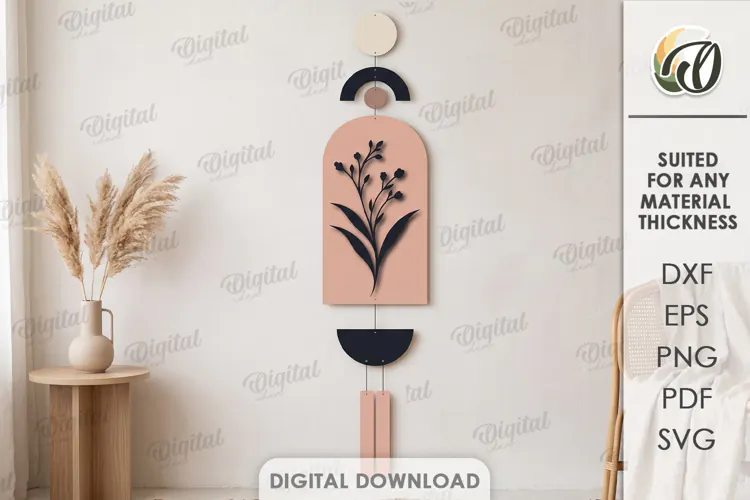 Boho Wall Hanging Decor Laser Cut. Wall Decor SVG