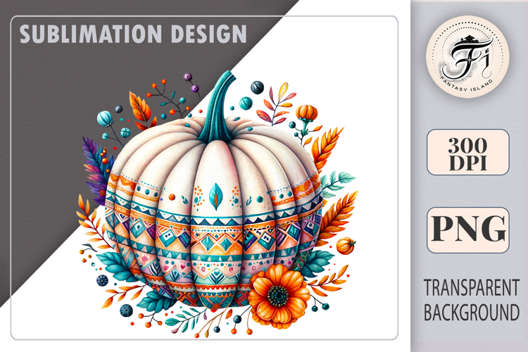 Watercolor Pumpkin Clipart Image 22