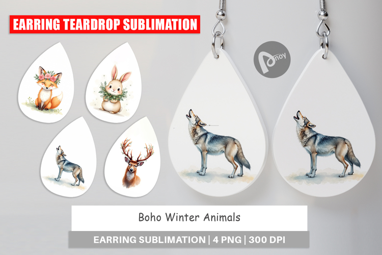 Boho Winter Animals Earring