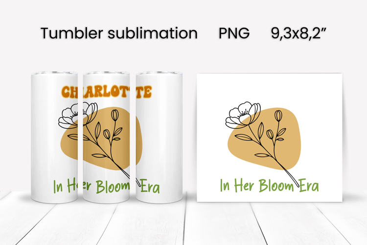Boho flower tumbler | Add your name tumbler | Summer tumbler