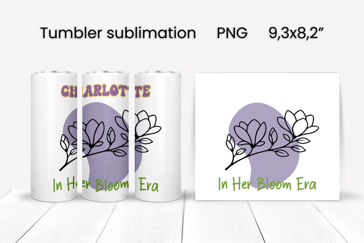 Boho flower tumbler | Add your name tumbler | Summer tumbler