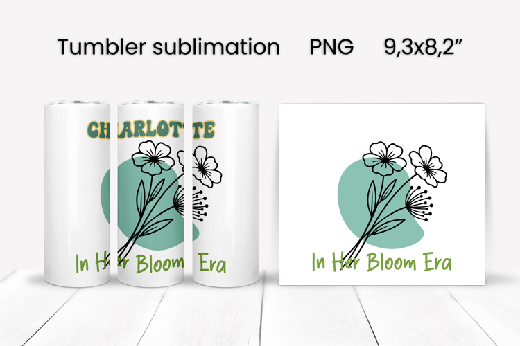 Boho flower tumbler | Add your name tumbler | Summer tumbler