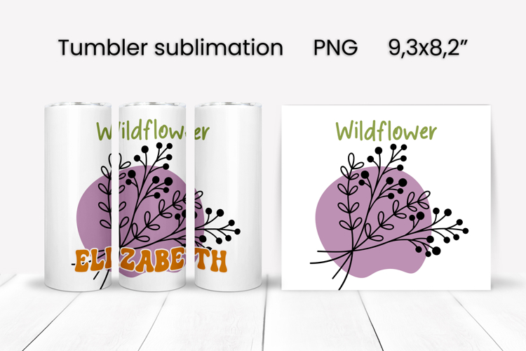 Boho flower tumbler | Add your name tumbler | Summer tumbler