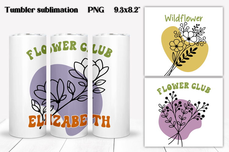 Boho flower tumbler | Add your name tumbler | Summer tumbler