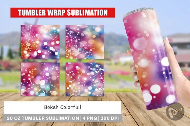 Tumbler Wrap Bokeh Effect