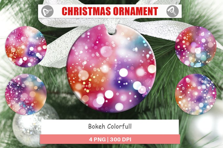Christmas Ornaments Bokeh Effect