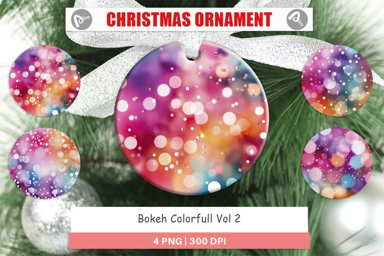 Christmas Ornaments Bokeh Effect