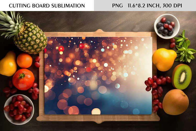 Bokeh Background|Cutting Board Sublimation