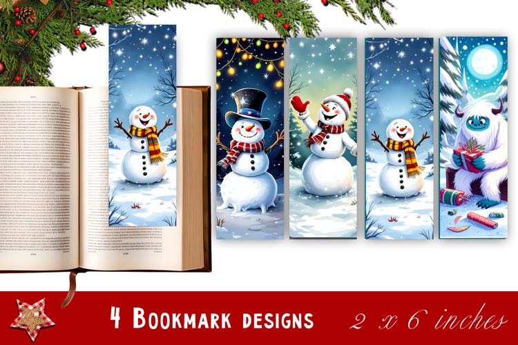 Printable Christmas Bookmark Image 16
