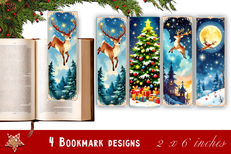 Printable Christmas Bookmark Image 9