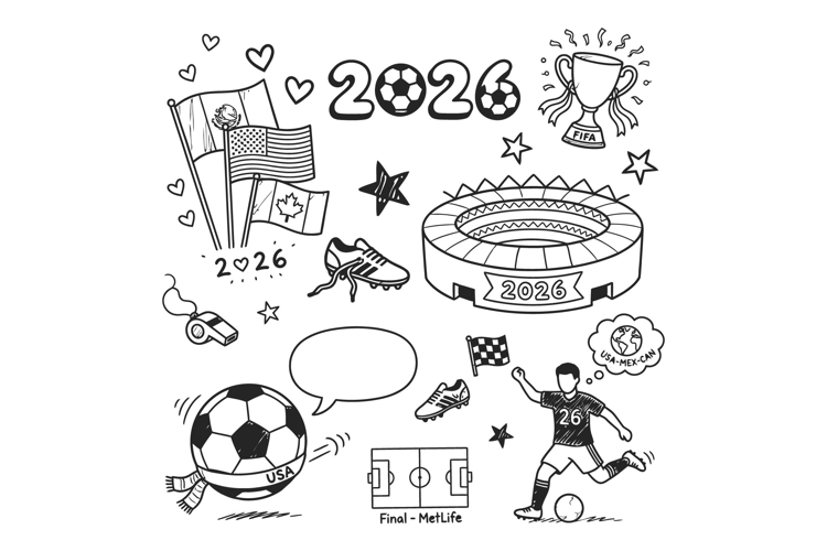 football doodles