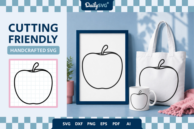 Apple Fruit SVG - Autumn Cut File