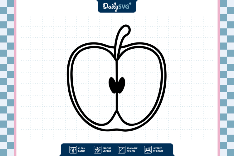 Apple Fruit SVG - Autumn Cut File