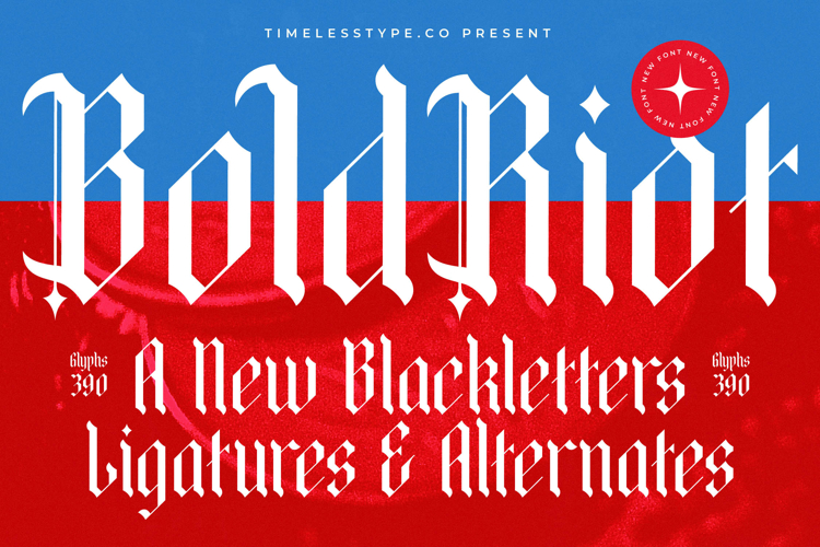 Bold Riot - New Blackletter Font