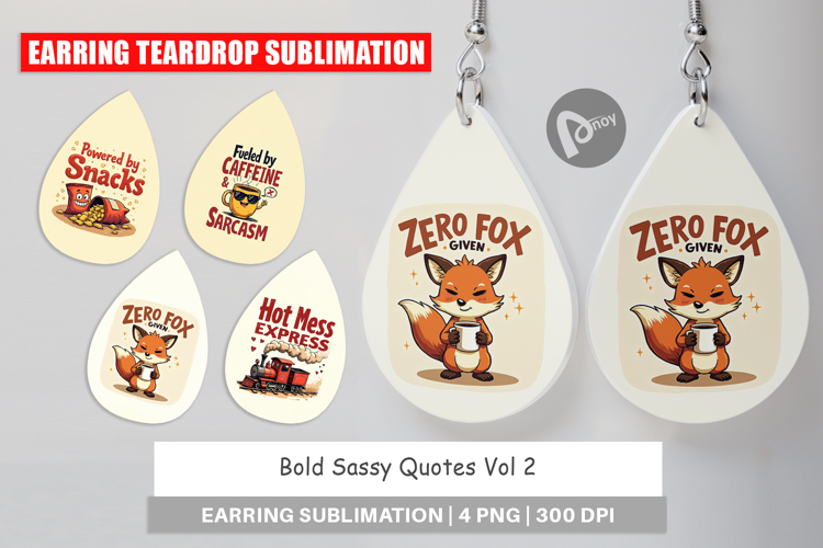 Earring Bold Sassy Quotes
