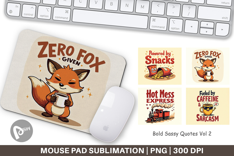 Mouse Pad Bold Sassy Quotes