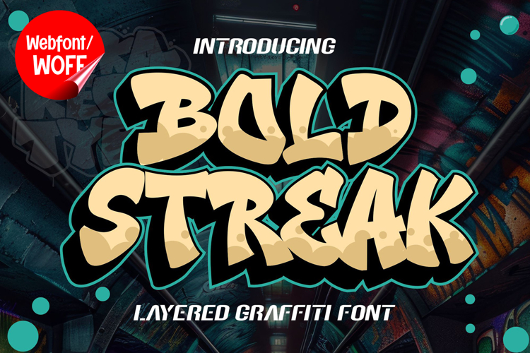 Bold Streak | Amazing Graffiti Webfont for Urban Street Idea