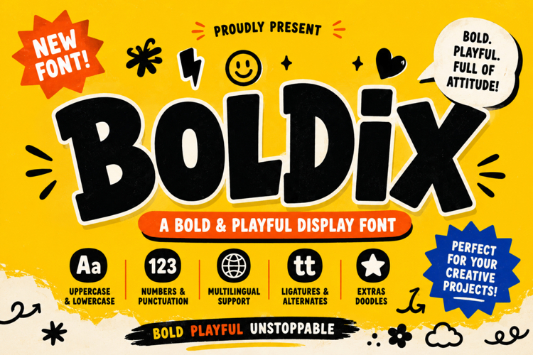 Boldix - Playful font