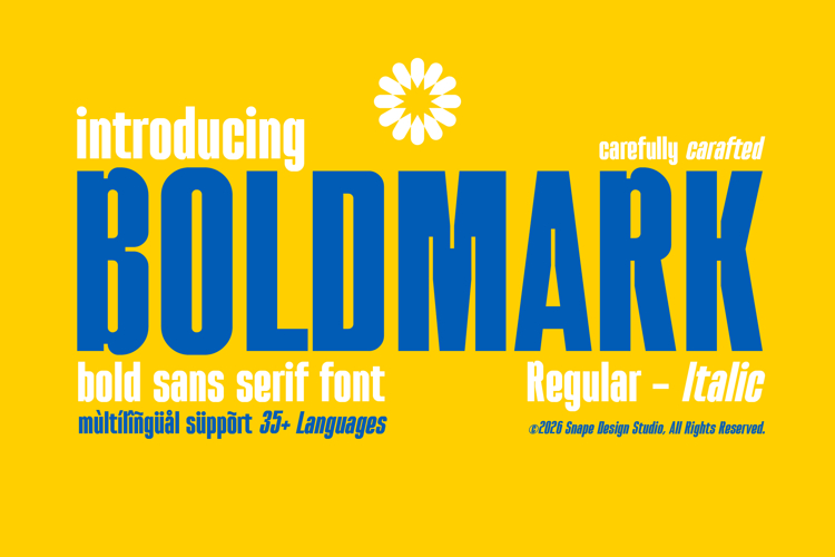 Boldmark - Bold Sans Serif Font