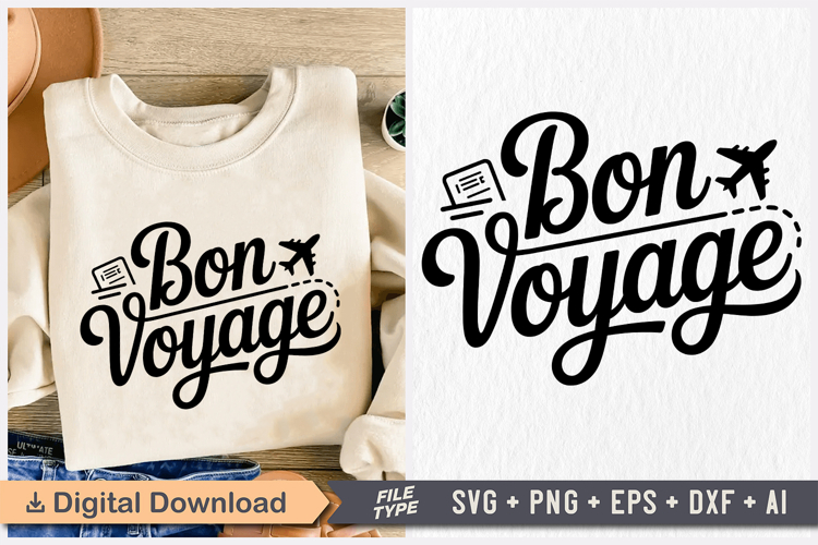 Bon Voyage SVG, Retirement SVG