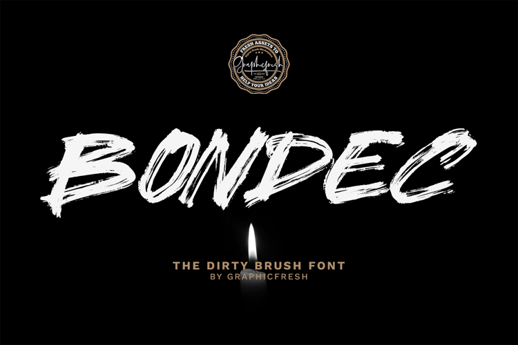Bondec - The Dirty Brush Font