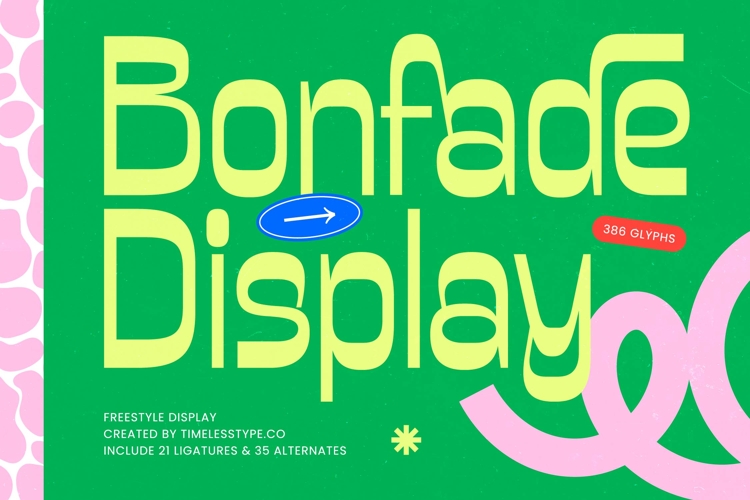 Bonfade Display - Freestyle Sans Display