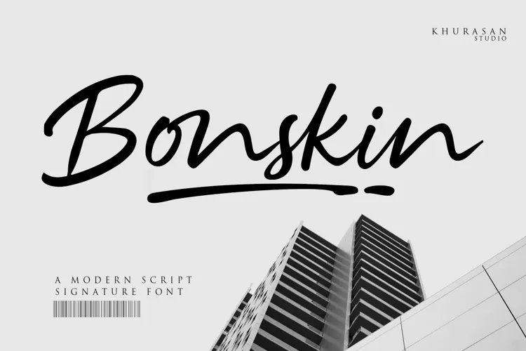 Bonskin - a Modern Signature Font