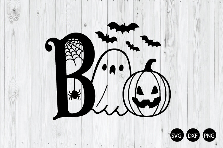 Boo SVG, Halloween SVG, Ghost SVG example image 1
