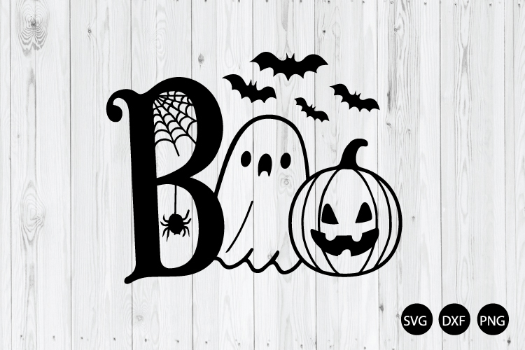 Boo SVG, Halloween SVG, Ghost SVG