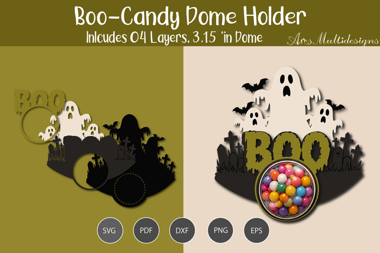 Boo candy dome SVG