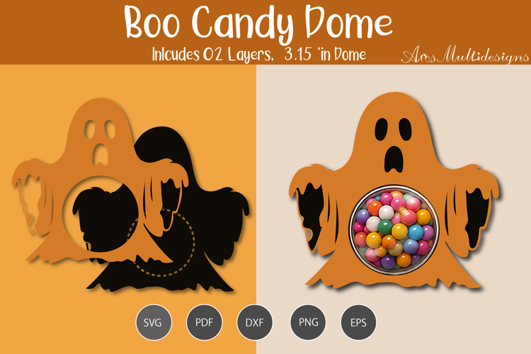 Halloween Boo Candy Dome