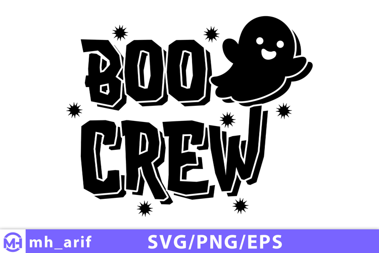 Boo Crew Halloween SVG PNG Design