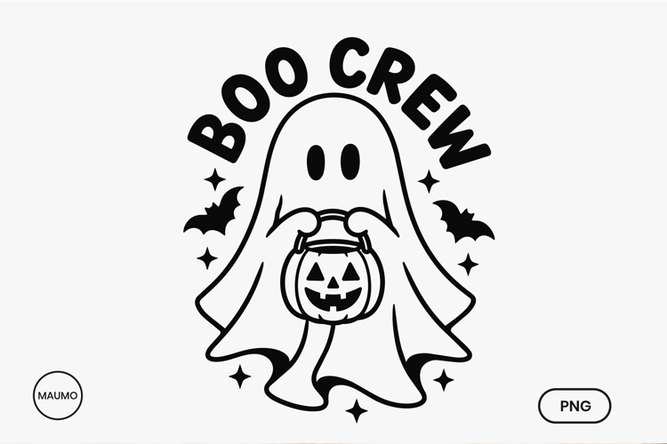 Boo Crew Cute Halloween Ghost