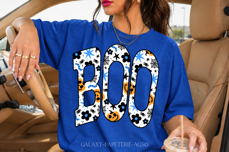 Boo PNG | Cute Pumpkin Halloween Shirt Design