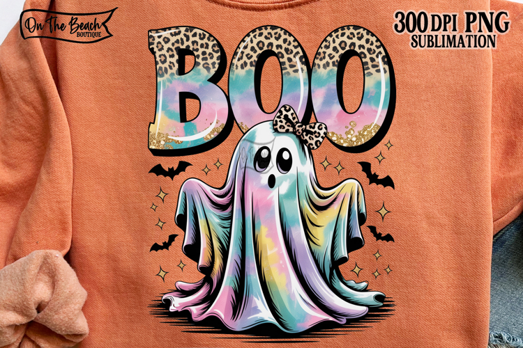 Boo Ghost PNG Digital Download Sublimation Dtf Halloween