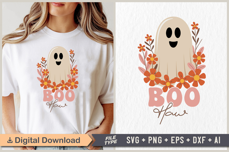 Boo Haw SVG | Halloween PNG | Halloween Clipart | Spooky PNG