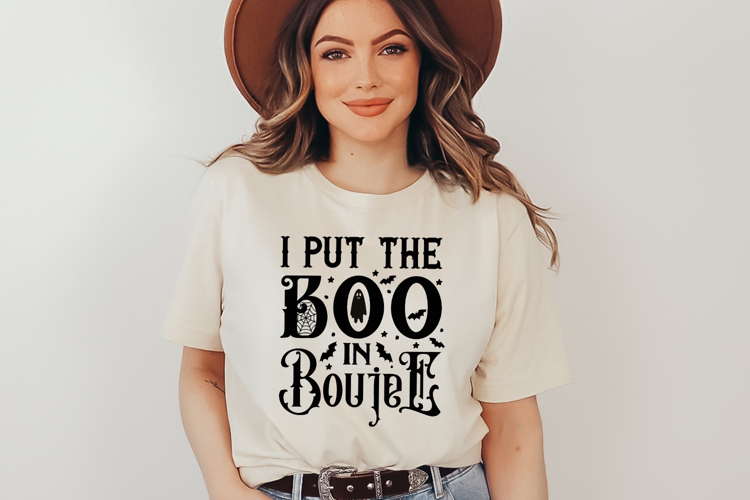 I Put the Boo in Boujee Halloween SVG Quote